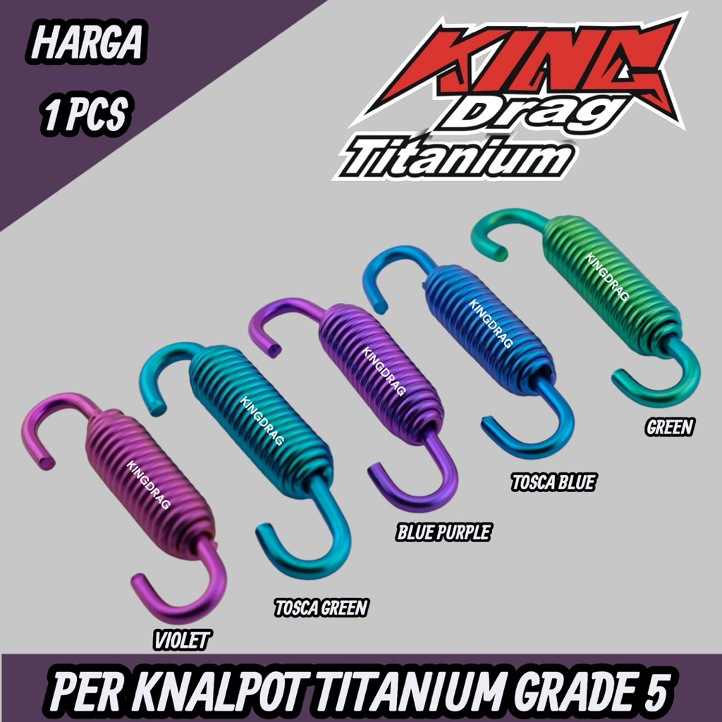 Per Knalpot Titanium Grade 5 Kingdrag Titanium Harga Satuan