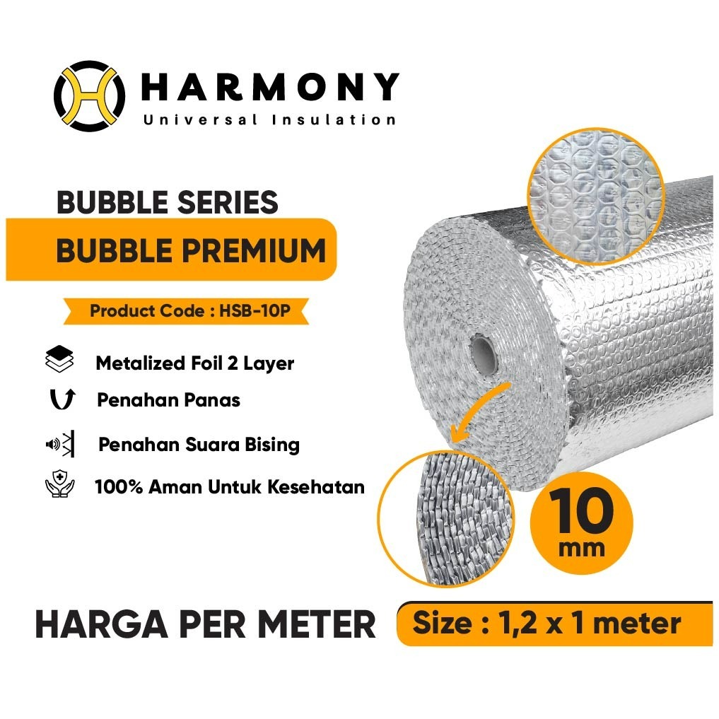 HARMONY SHIELD Premium Peredam Panas Atap Rumah 10mm per Meter