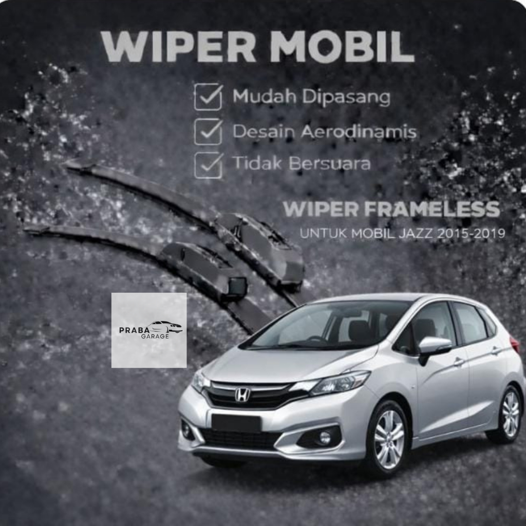 Wiper Frameless Jazz 2001 – 2019 Wiper Jazz Gk5 Wiper Jazz Gd3 Wiper Ge8 Depan 1 Set