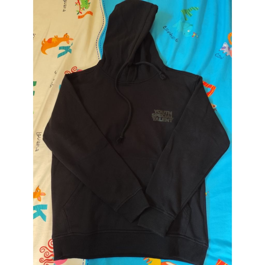 Hoodie Roughneck Hitam Original Second