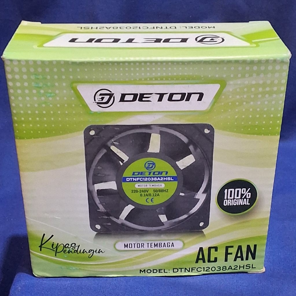 Fan Vidio AC 12x12 Deton kipas outdoor AC tahan panas sparepart bagian pendingin bisa untuk mesin at