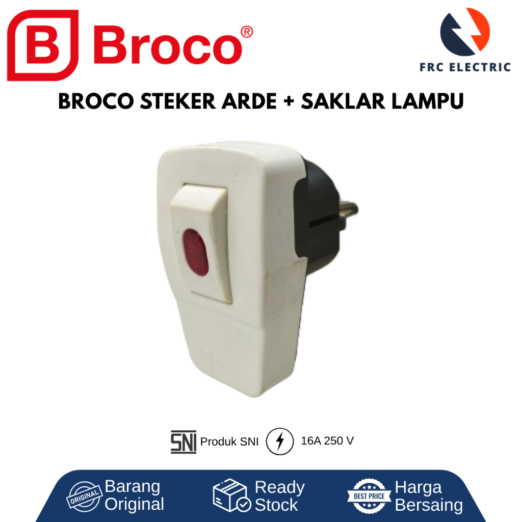Steker Lampu Broco - Steker - Steker on off lampu - Colokan Broco - Colokan Saklar Broco