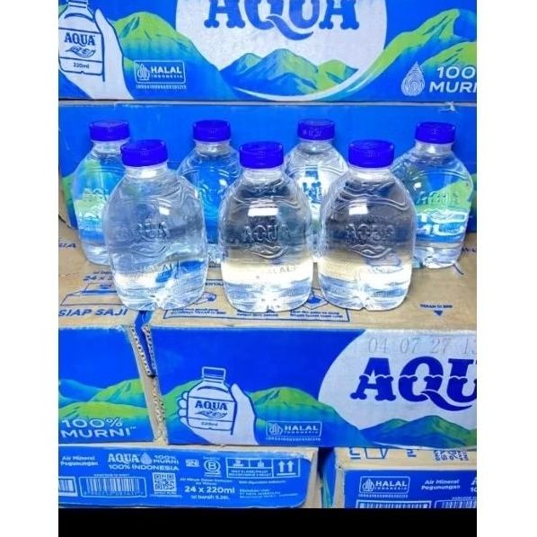 AQUA air mineral 220ml ×24 botol