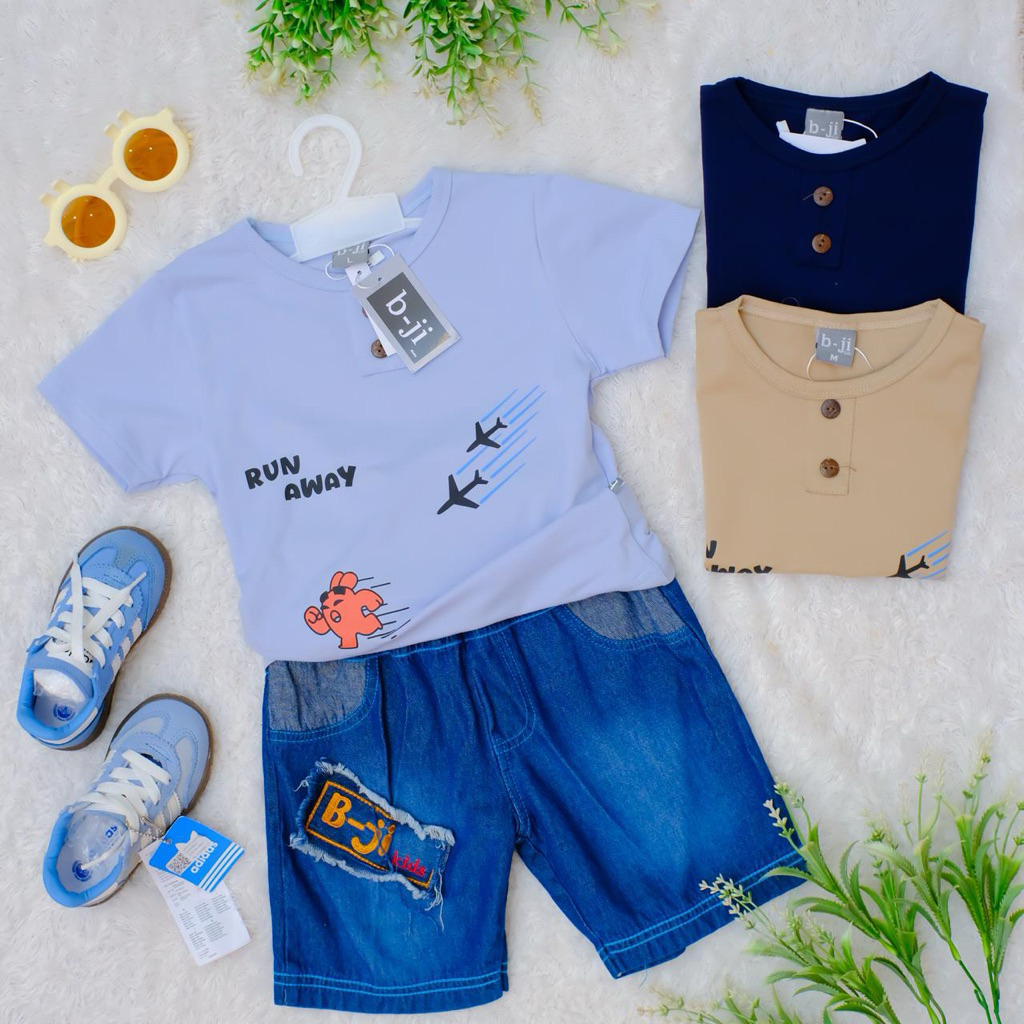 setelan anak cowok keren | setelan celana jeans kekinian | size 1-3 tahun anak cowok