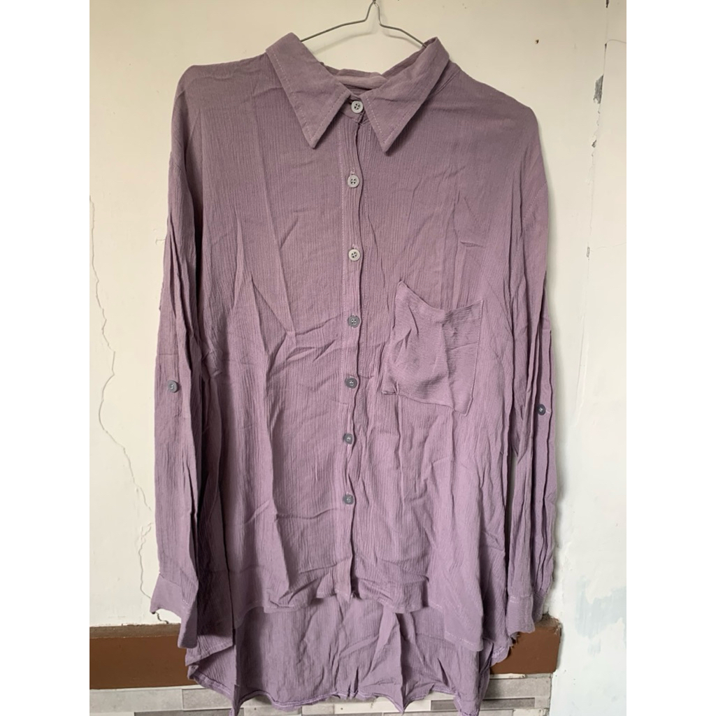 PEELOVED_Blouse & Kemeja Wanita warna Lilac