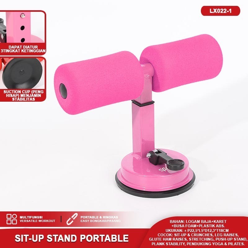 SPEEDS Sit Up Stand Portable/Tummy Trimmer Pedal Pegas – Alat Fitnes Olahraga di Rumah Multifungsi