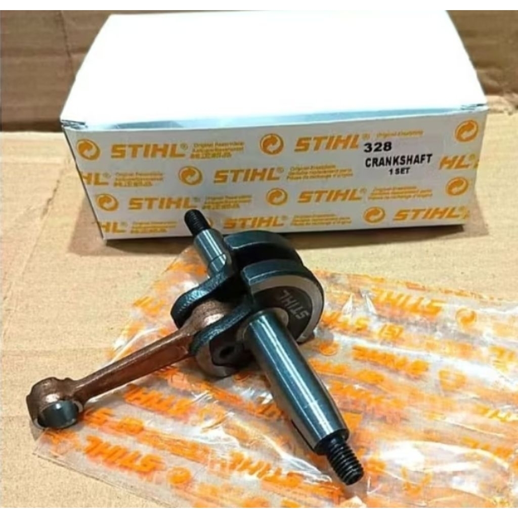 CRANKSHAFT MESIN STIHL 2 TAK/ KRUK AS UNTUK MESIN POTONG RUMPUT 2 TAK STIHL ORIGINAL