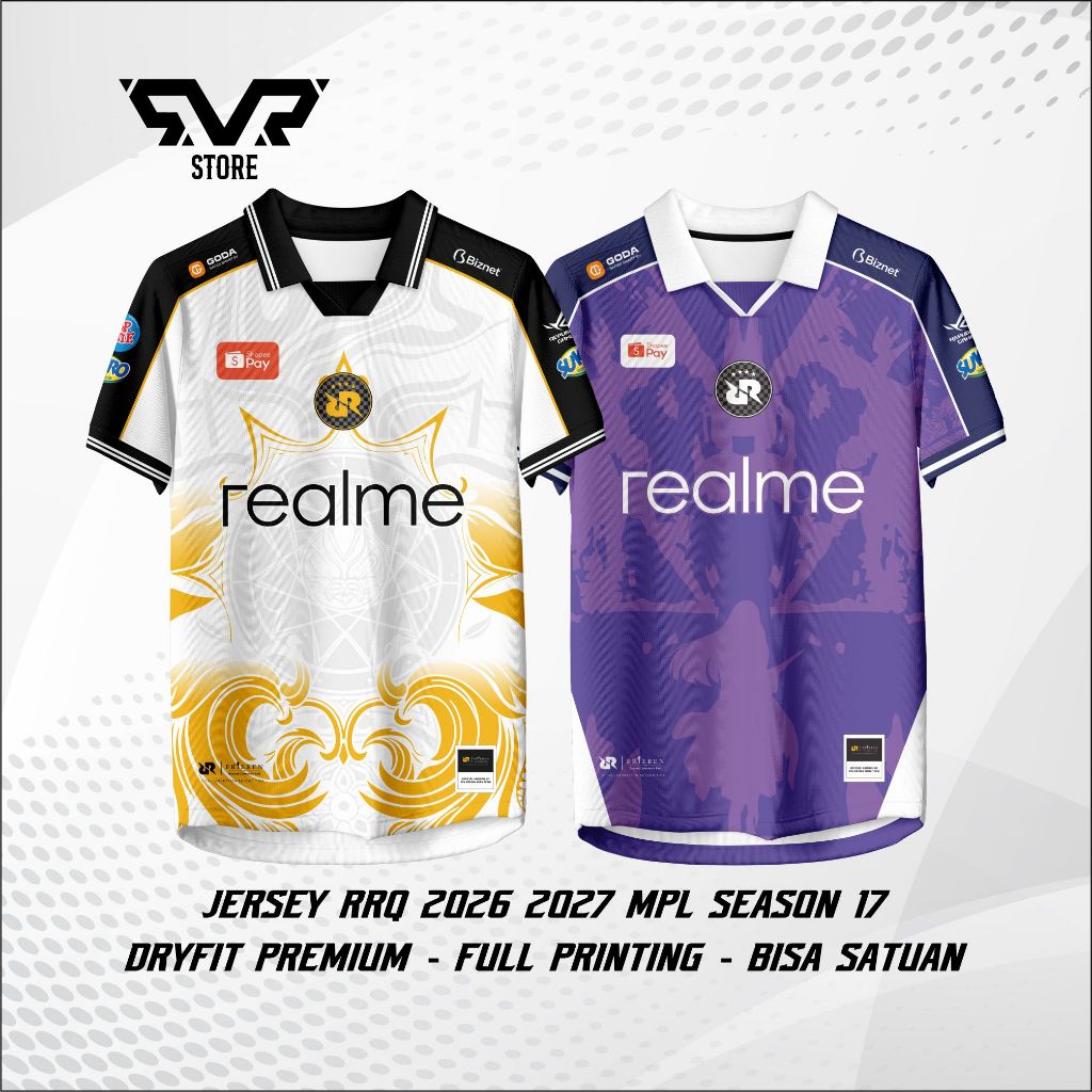 Jersey Team RRQ 2026 2027 Terbaru Baju Kaos RRQ MPL Season 17 Game MLBB Free Custom Nickname
