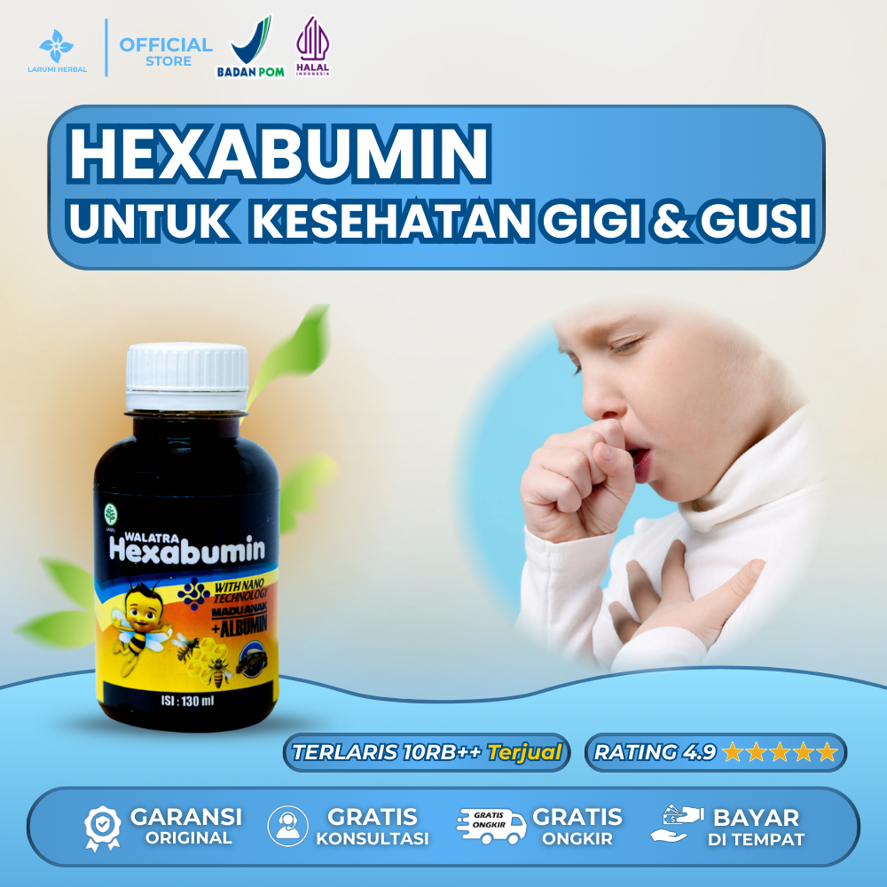 Obat Anak Batuk Isi 130 Ml Dengan Hexabumin Extrak Madu Halal & Bpom. dengan Khasiat Manjur, Namun R