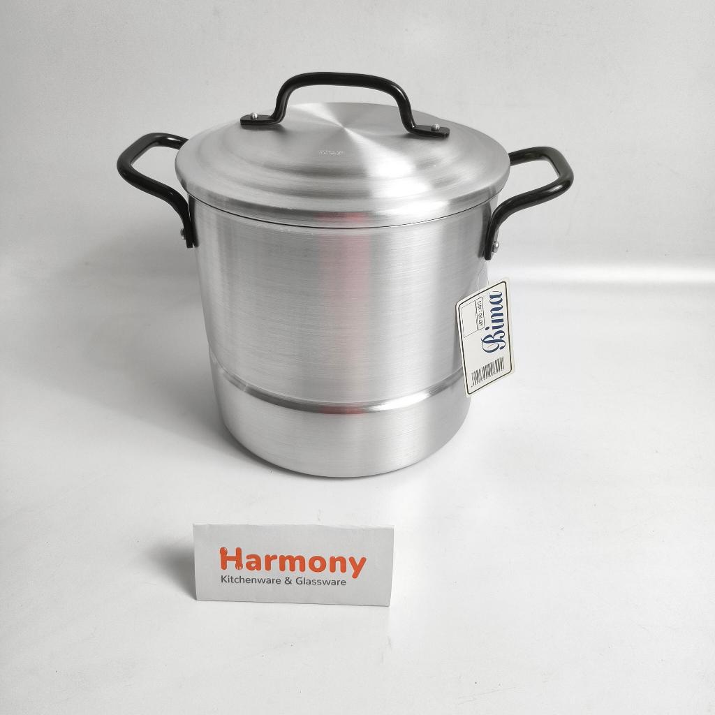 Bima Alumunium Dandang PINGGANG 22cm 22cm Stock Pot Panci Tinggi Kuah Besar Nasi Steamer