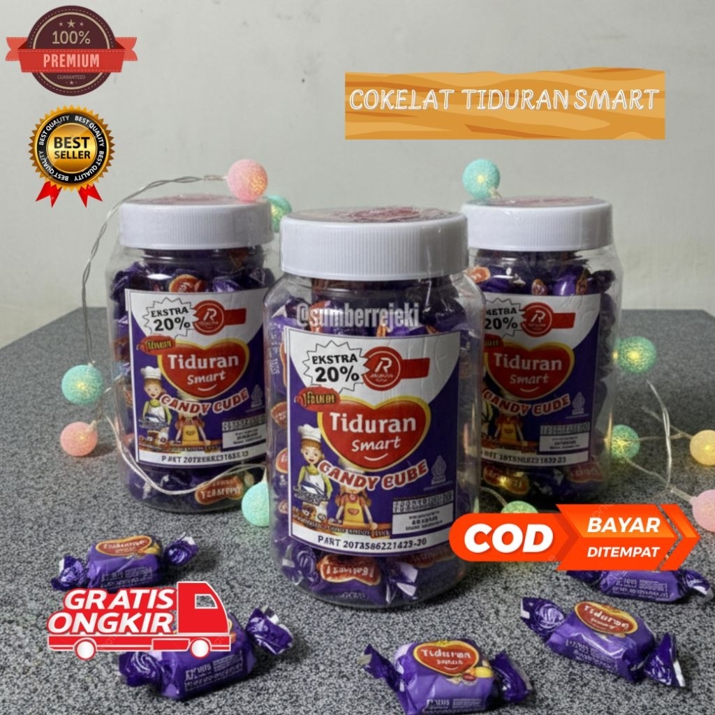 Permen Candy Cube Permen Viral Milo Millo Rasa TIDURAN SMART Isi 60 Obral