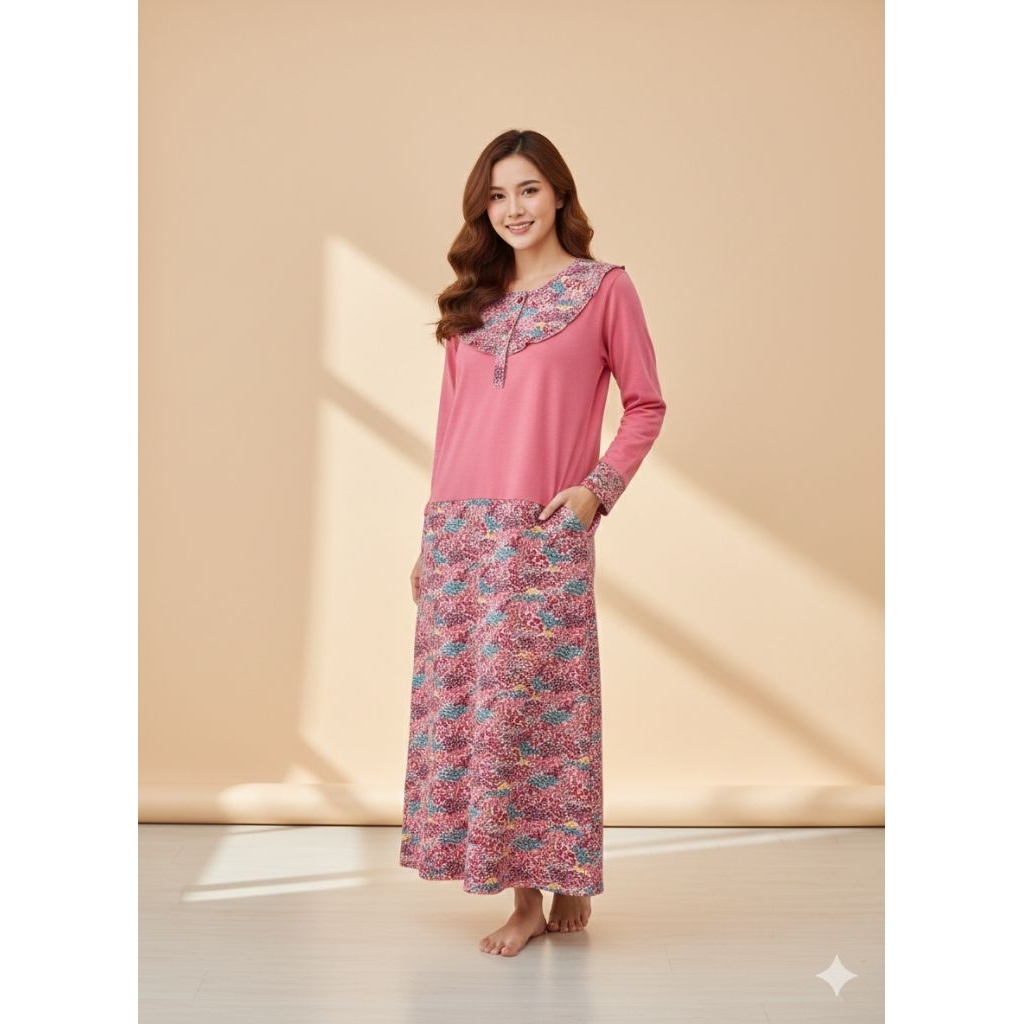 OBRAL DASTER GAMIS MUSLIM AMRO JUMBO LD 100CM / PB 130CM DEWASA LABEL PUTIH