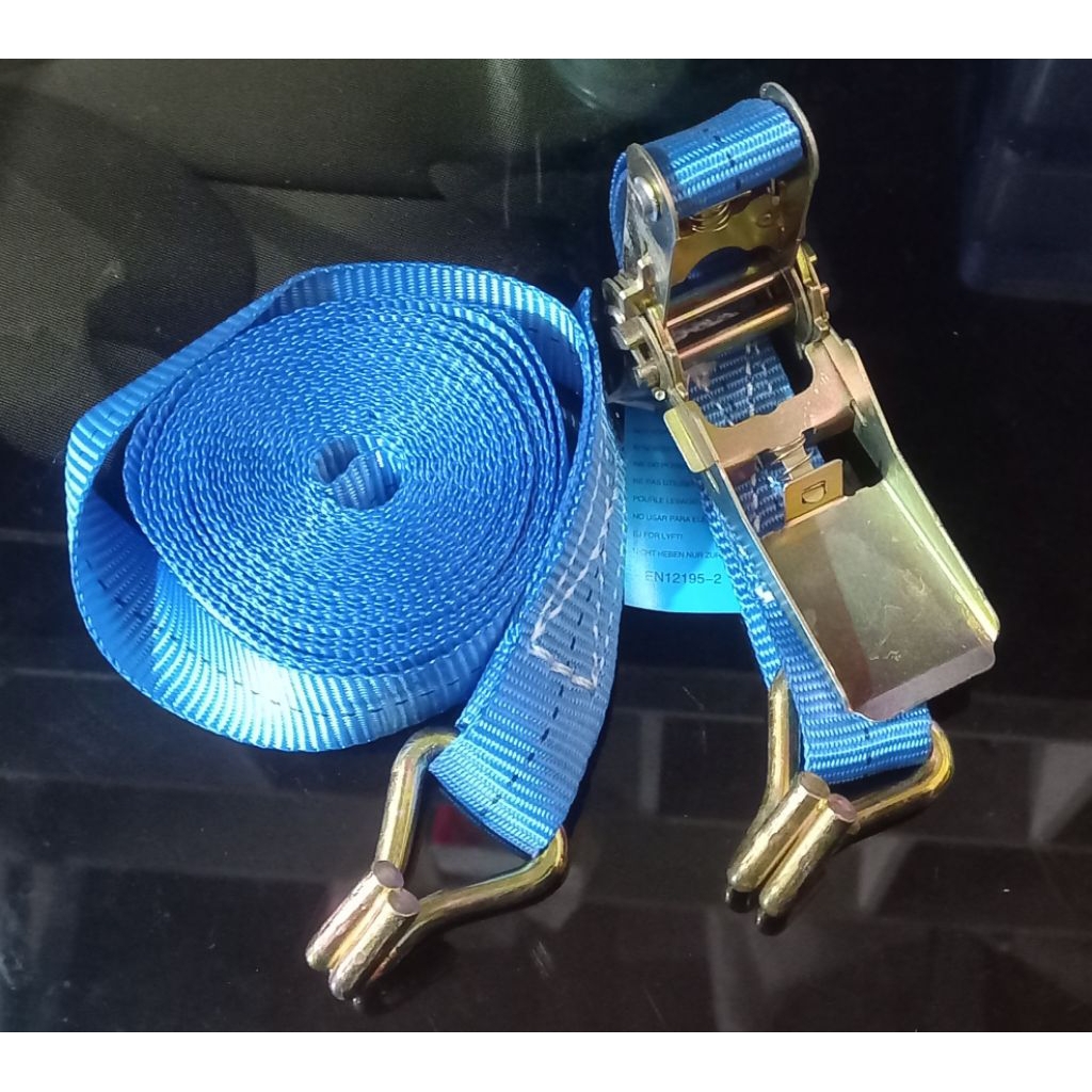 tali ratchet tie down trek belt tali krek krek sett 2.5cm 5 meter