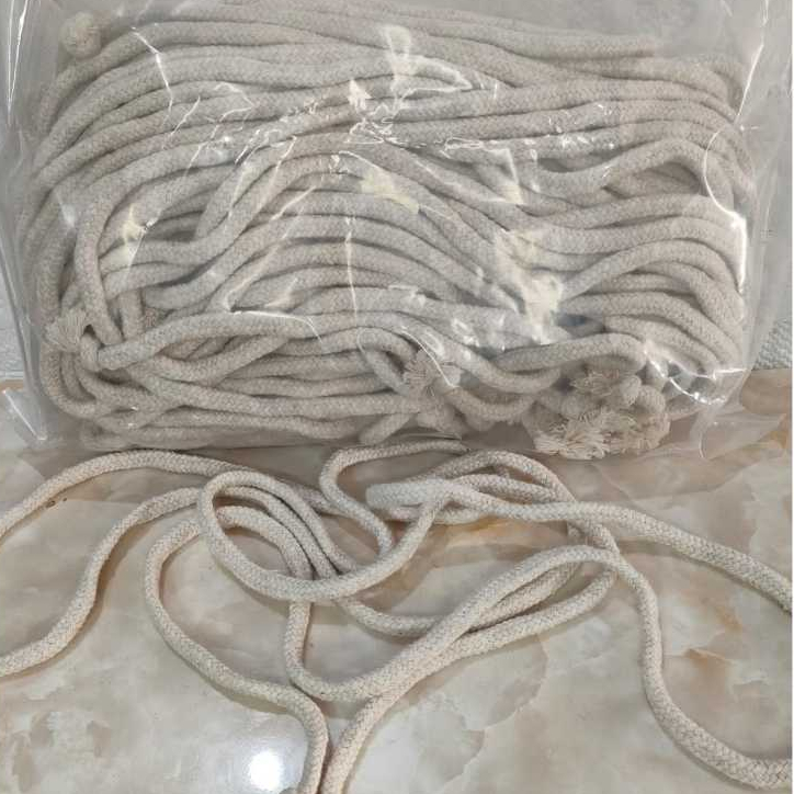 Paket pack 20pcs Tali macrame jumbo 8mm/ Tali kepang Katun 8mm potongan ukuran 2 meter