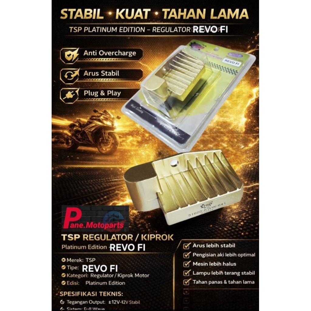 KIPROK REGULATOR PLATINUM FULLWAVE REVO FI REVO X FIT INJEKSI BEST QUALITY