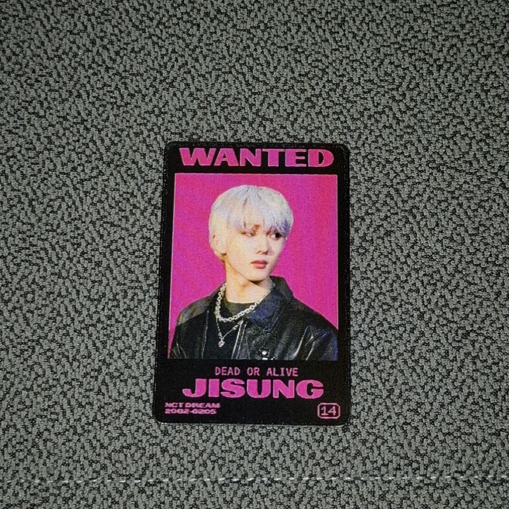 [ Photocard K-pop Jisung NCT Dream ] Album glitch mode lenti card pink