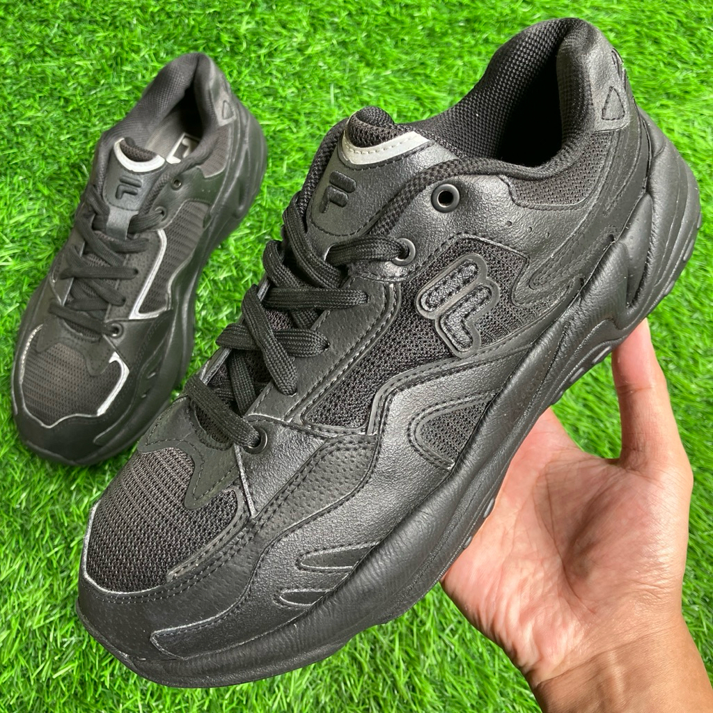 FILA Fusion Icona Full Black Sneakers shoes size 41