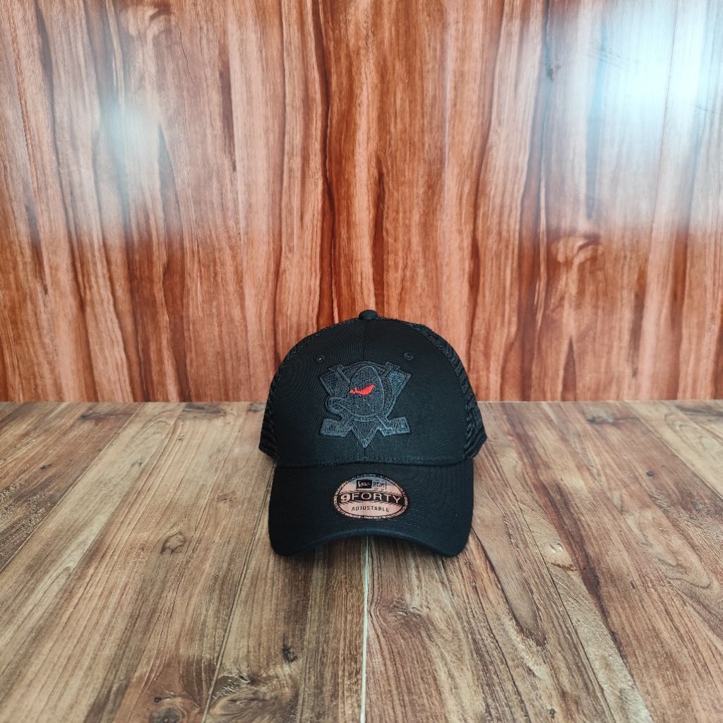 Topi Baseball Trucker Mighty Ducks Full Black