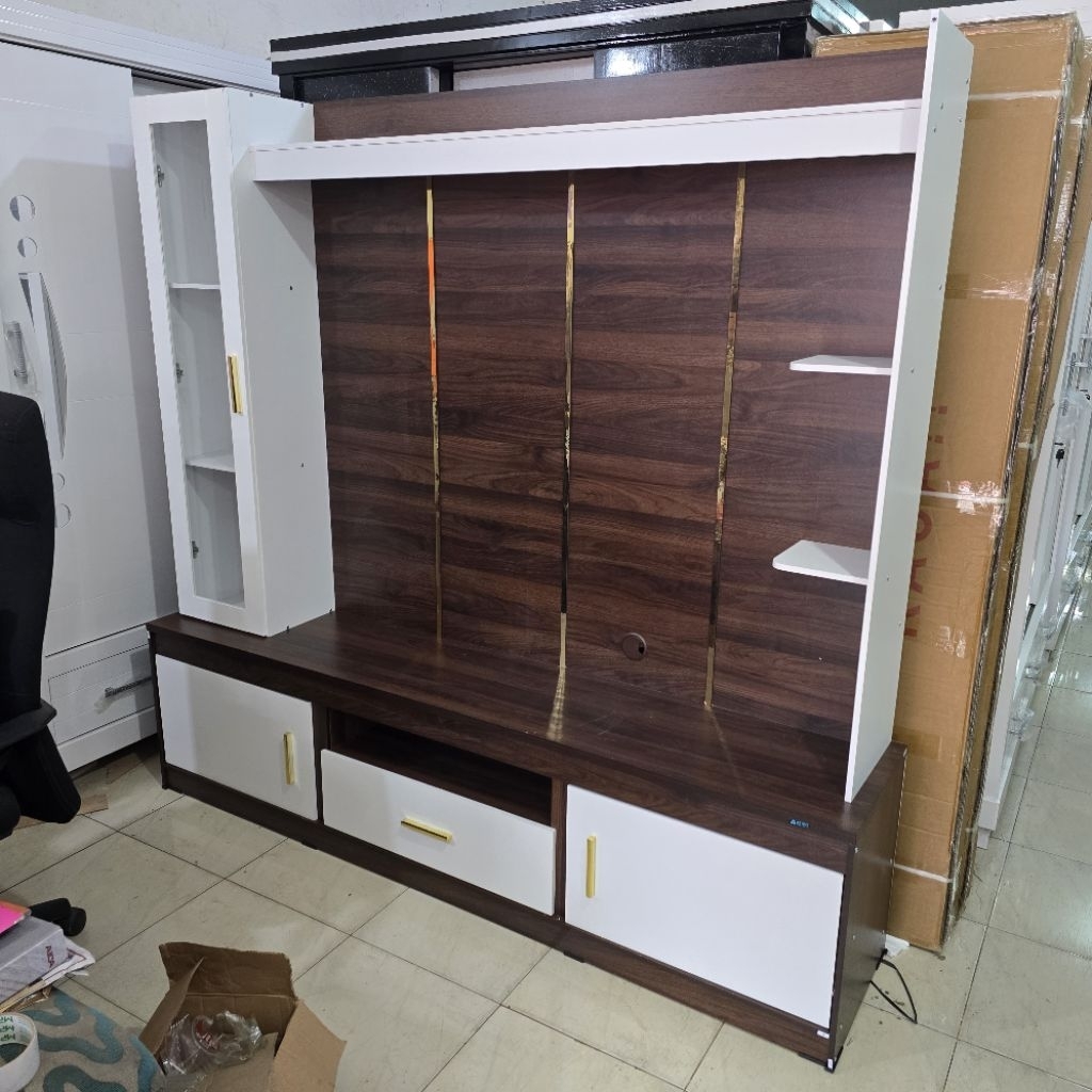 (Free Ongkir) Meja TV Wall Unit Backdrop Minimalis Mars WU 501 Astrobox