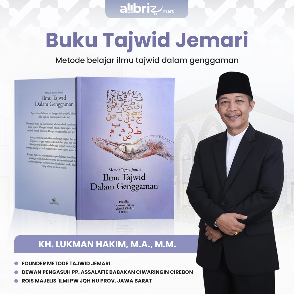 Buku Tajwid KH. Lukman Hakim – Metode Tajwid Jemari - Metode Cepat Belajar Tajwid, Mudah dipahami