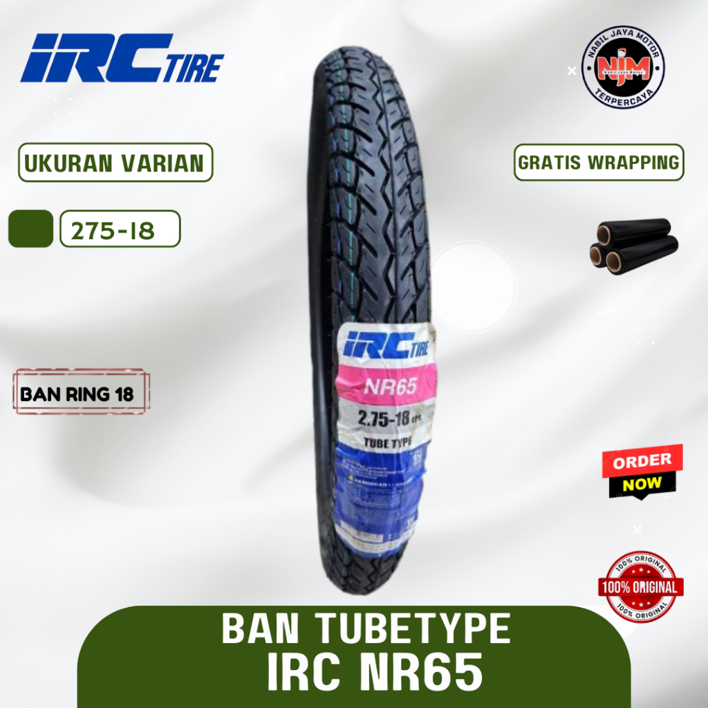 Ban Motor RX King IRC NR 65 275-18 Tube Type (bukan tubeless) RX-King Thunder Mega Pro