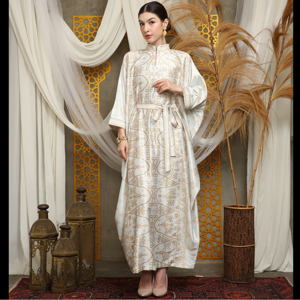 Kaftan Ivory | Kaftan Putih | Kaftan Modern | Kaftan Jumbo | Long Kaftan | Dress Ivory | Dress Putih