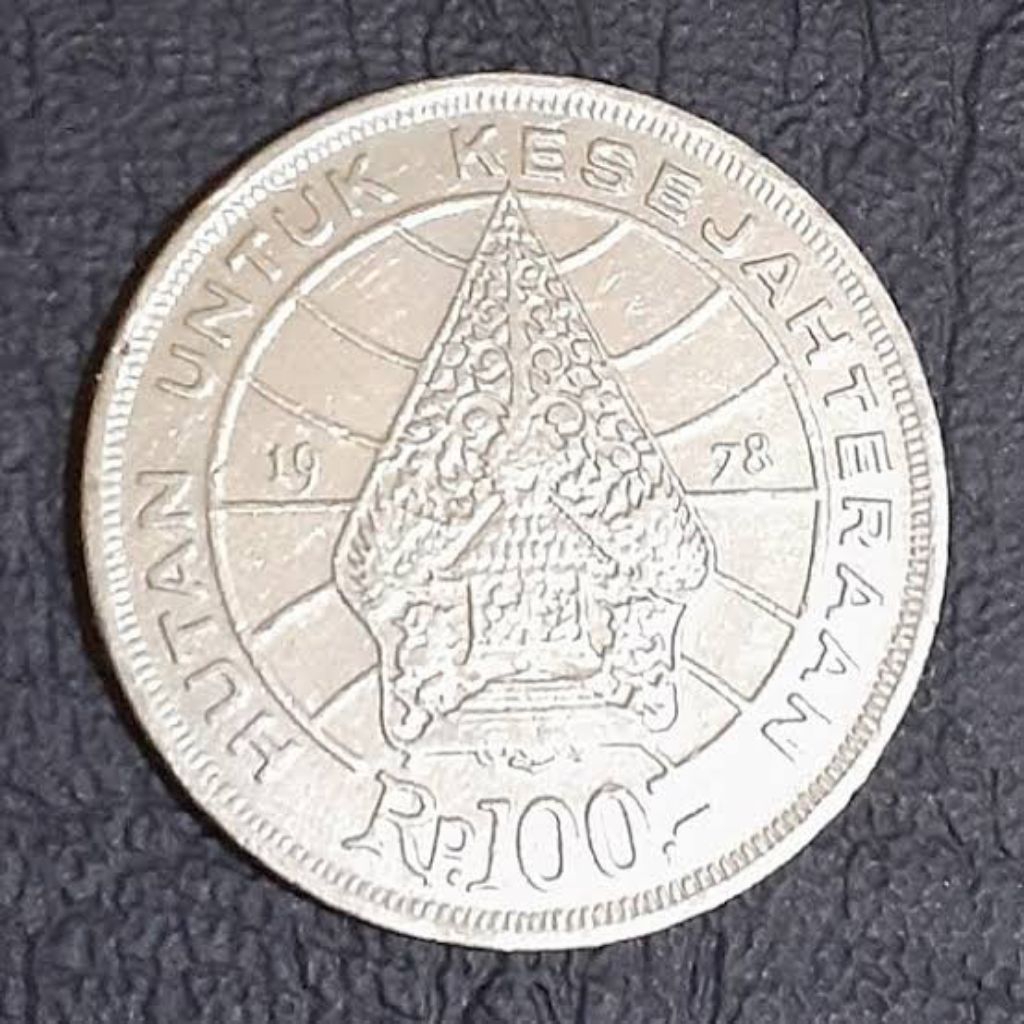 Uang Koin 100 rupiah gambar Wayang. NATURAL Asli 100%