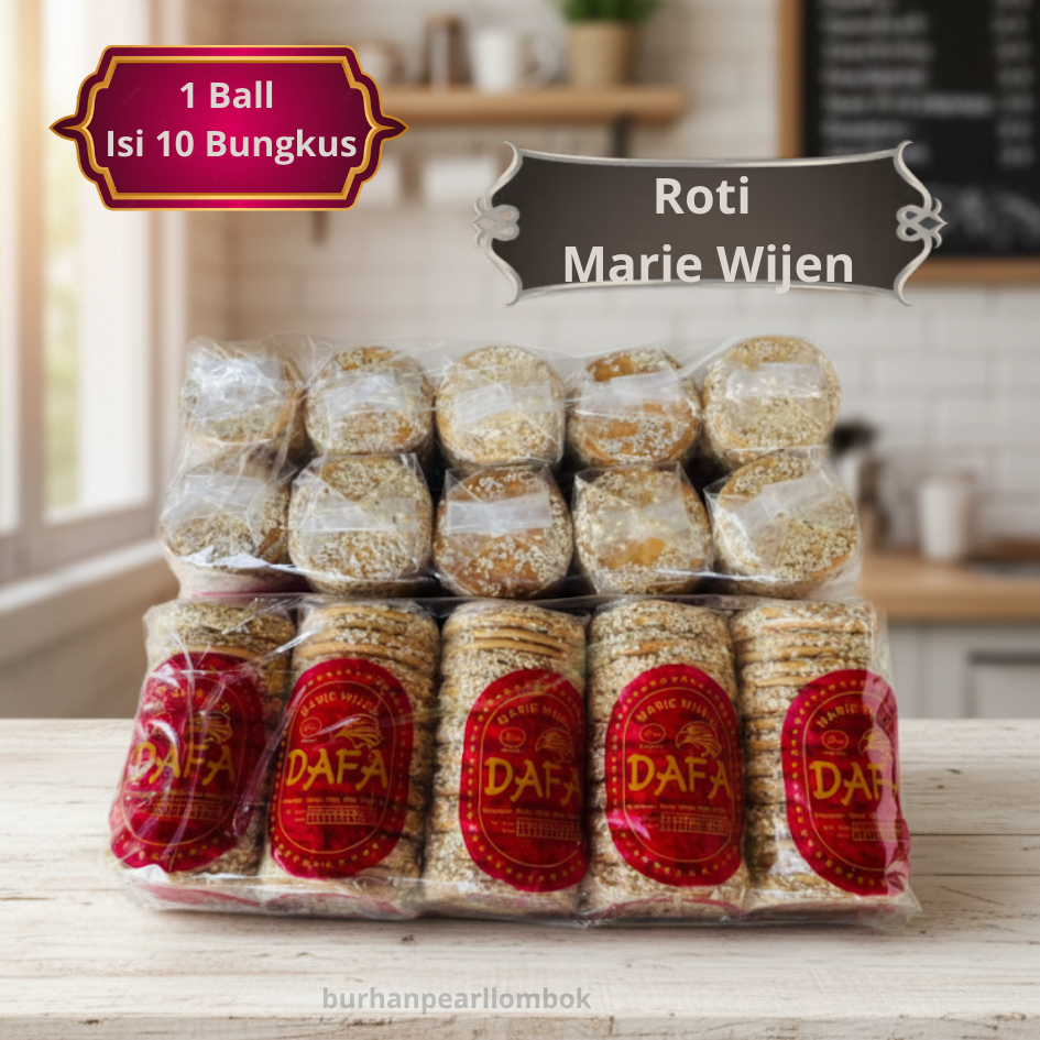 Marie Wijen Kering Karamel Super Enak 10 bungkus 1 Ball Dafa