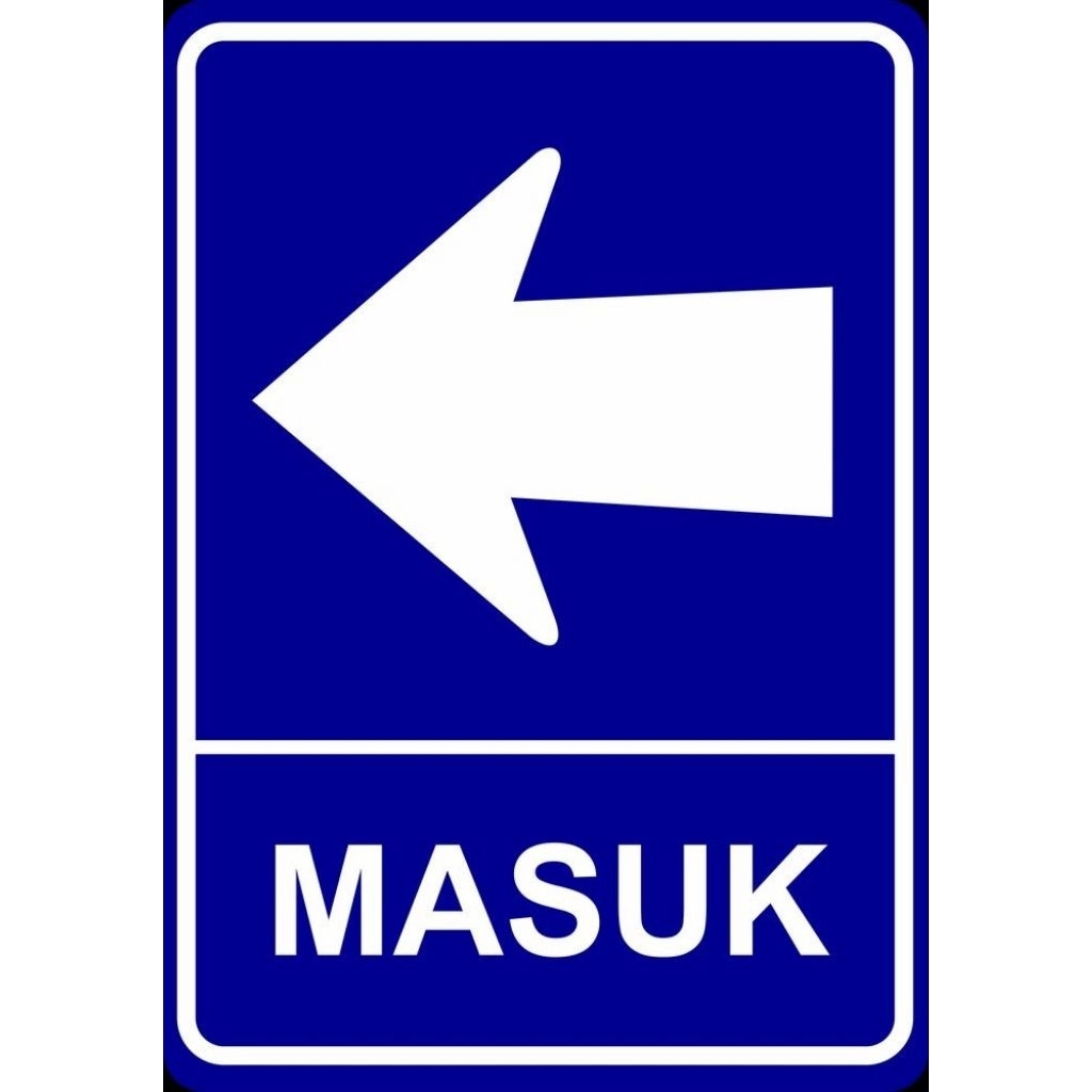 Sticker Rambu Rambu/Rambu Rambu K3