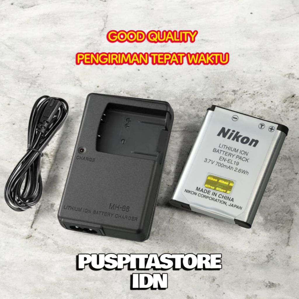 Baterai & Charger Nikon S6400 S6500 S6600 S6700 S6800 S6900 Batre Casan