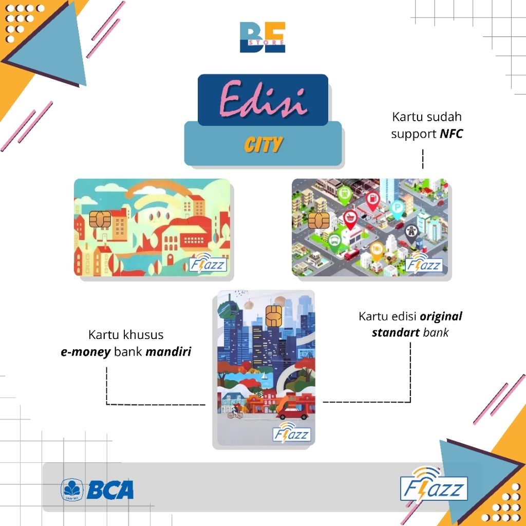 KARTU FLAZZ SALDO NOL - EDISI CITY (KARTU E-TOLL)