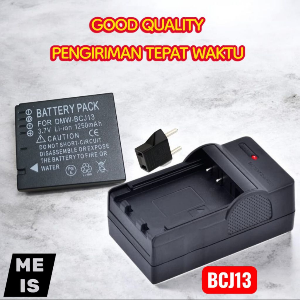 Charger & Baterai for Lumix DMC LX5 LX7 LX550 / Leica LUX5 LUX6 LUX7  - BCJ13e BCJ13 DMC-LX5 DMC-LX7