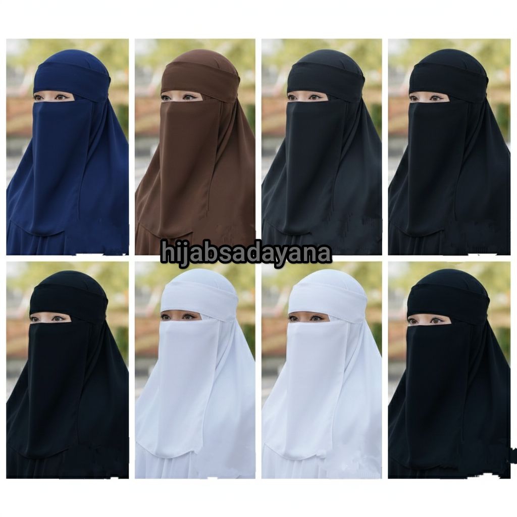niqob bandana cadar yaman niqab cadar poni polos