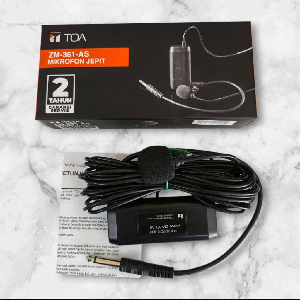 toa mic jepit ZM-361 AS mic imam sholat ORIGINAL GARANSI RESMI