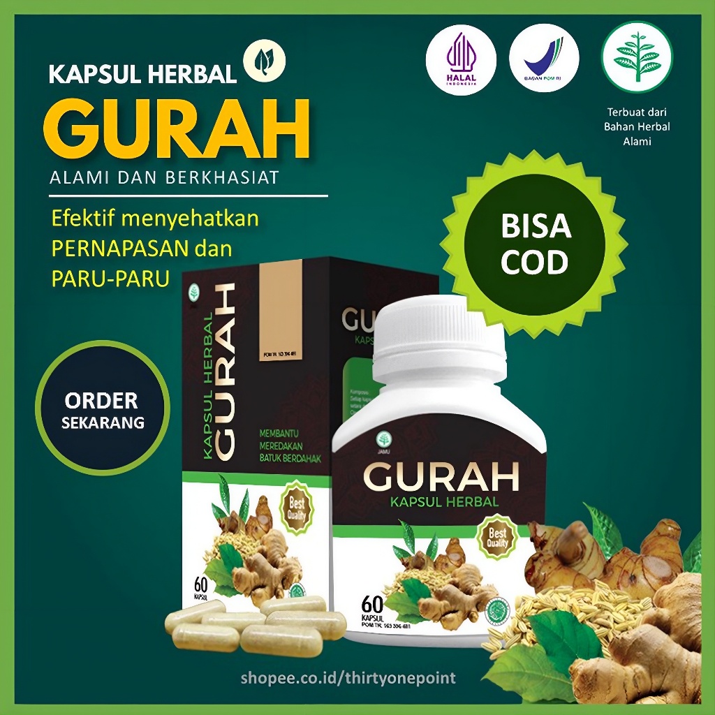 Herbal Gurah Membantu Mengobati Batuk Bertahun, Asma, Masalah Pernapasan