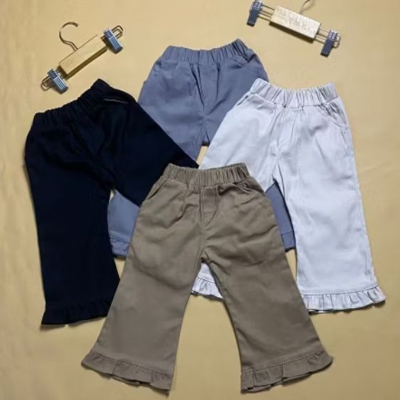 celana panjang anak perempuan celana panjang rempel bawah untuk anak cewe perempuan celana katun rem