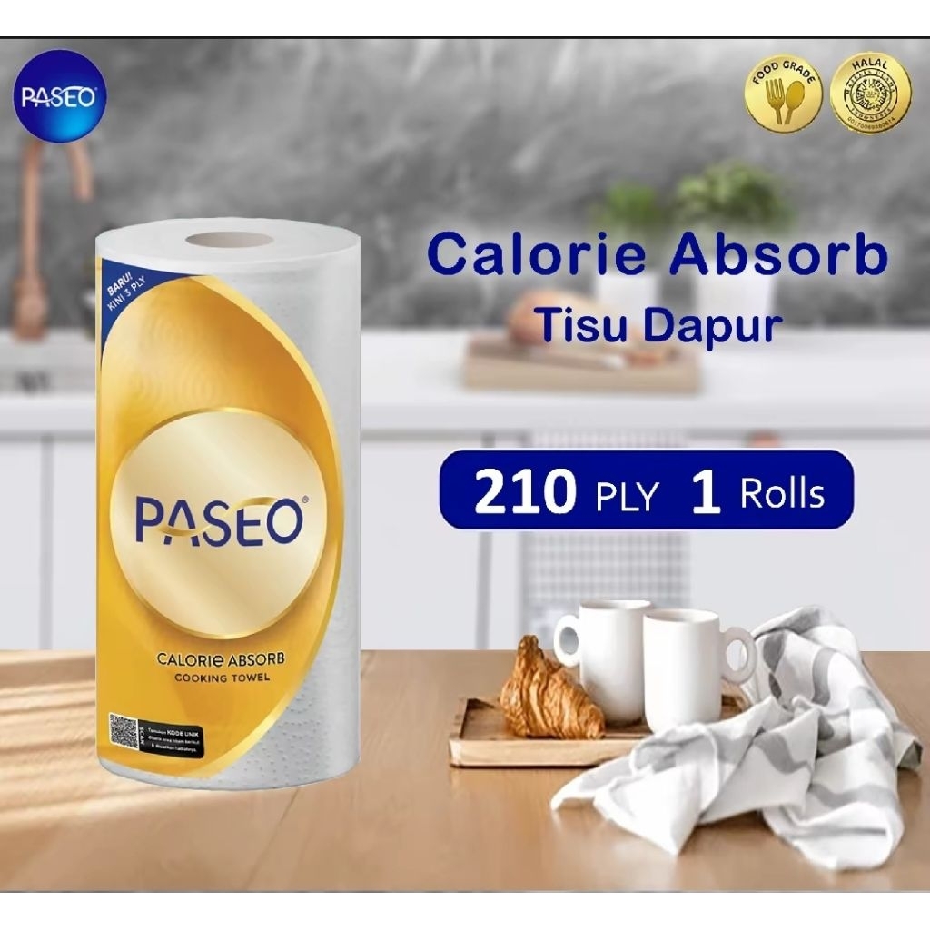 Tissue dapur Paseo Towel Cooking Tissue serap minyak