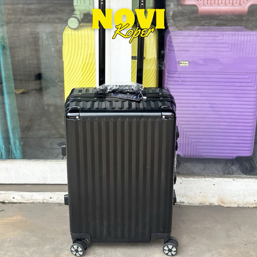 KOPER 22 INCH ALUMUNIUM POLYCARBONATE DILAPISI ABS JERMAN ENGSEL LOCK TSA LOCK ANTI PECAH TAHAN BANT