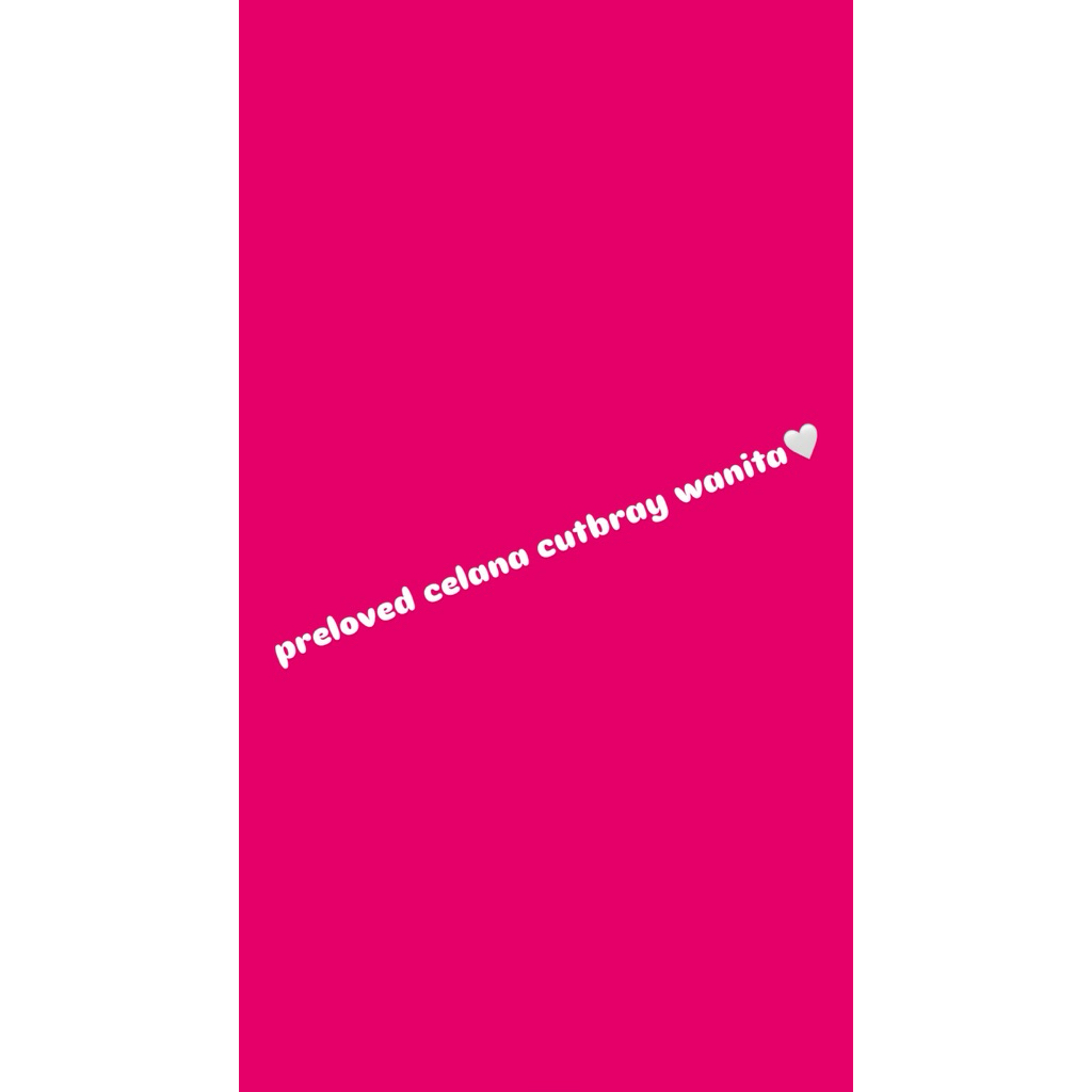 preloved celana cutbray