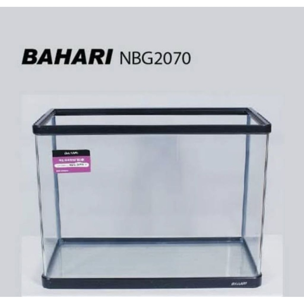 Aquarium Bending Nisso Bahari NBG 2070 ukuran 60cm volume 72L kaca tanpa sambungan [INSTANT ONLY]