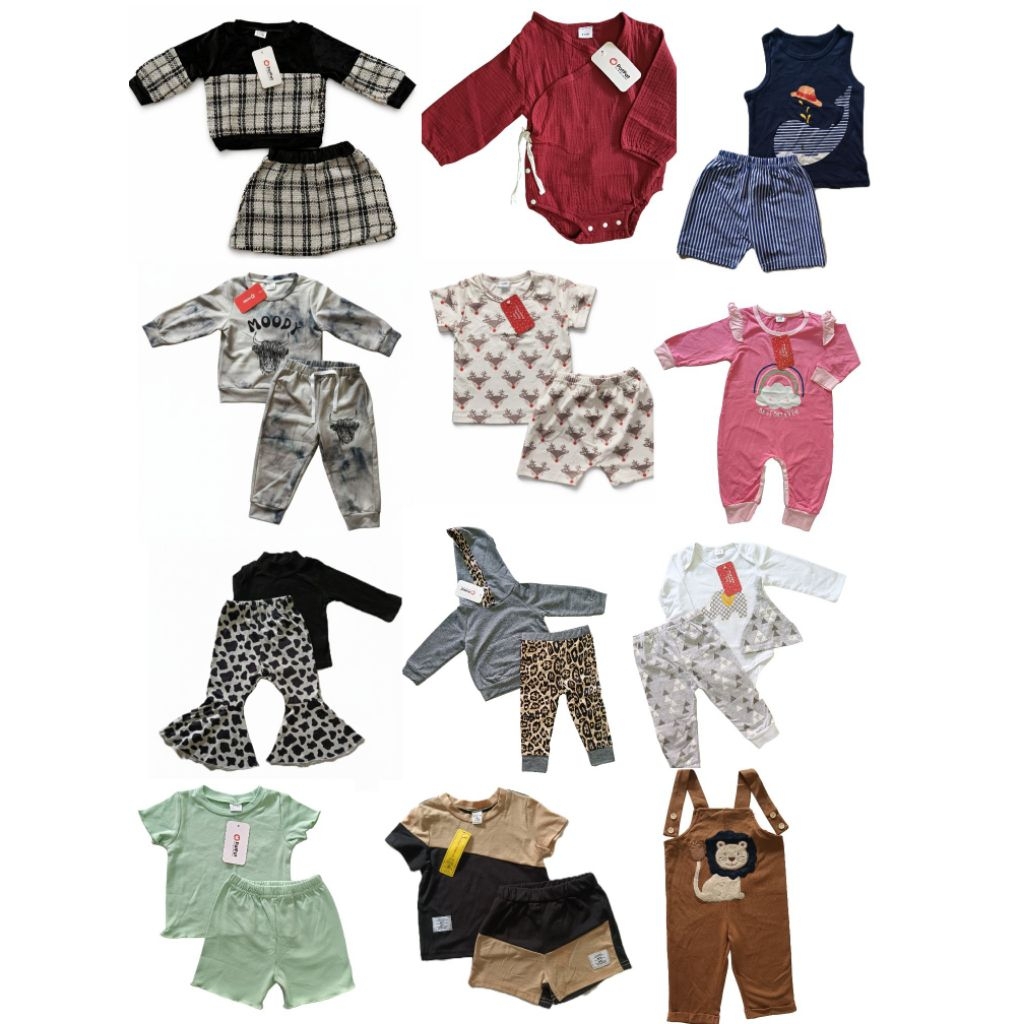 Pakaian Baby / Setelan Bayi/ Baju Bayi Patpat 9-12 bulan