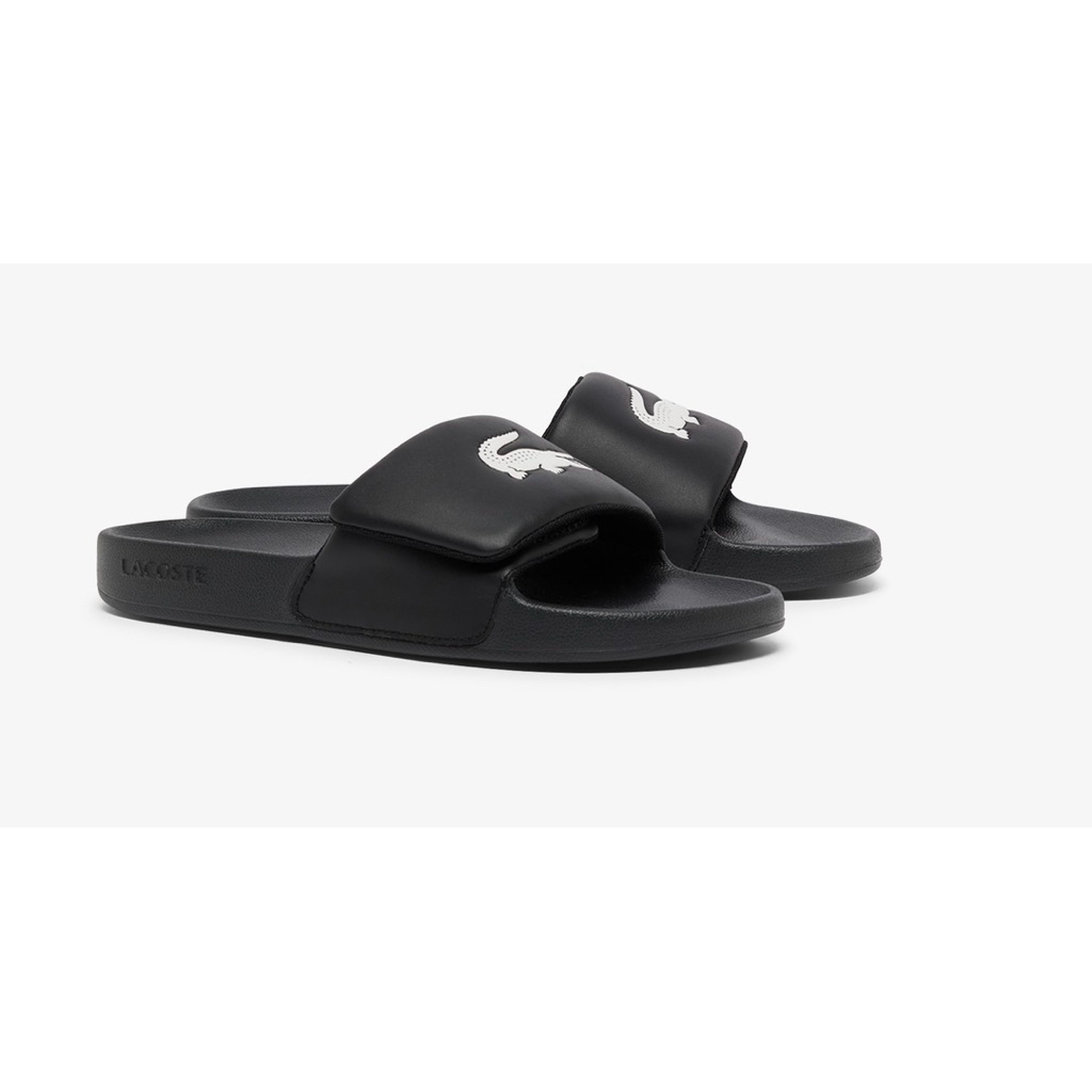 Sandal Lacoste Hitam pria Slop Slide