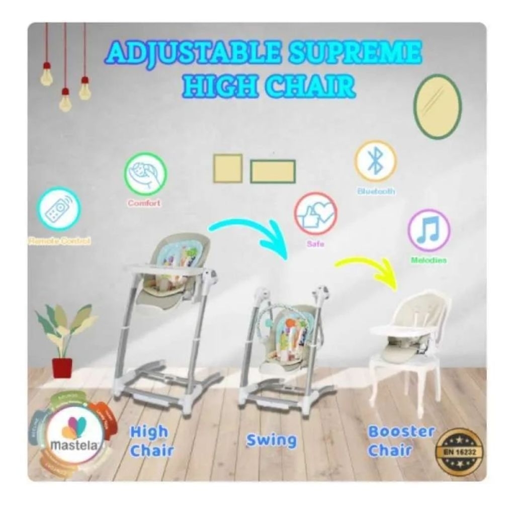 Mastela Adjustable Supreme High Chair.