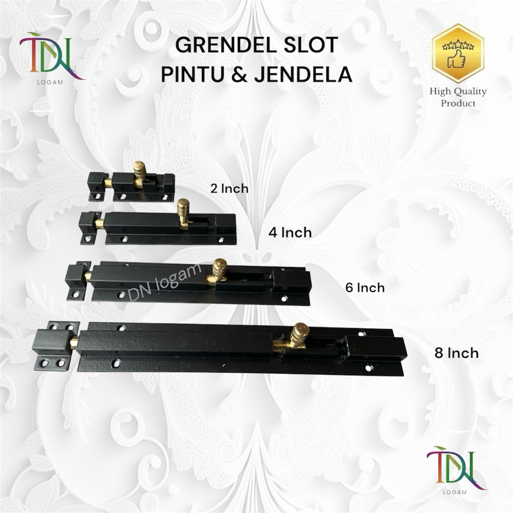 Grendel Slot Pintu/ Grendel Jendela Aluminium