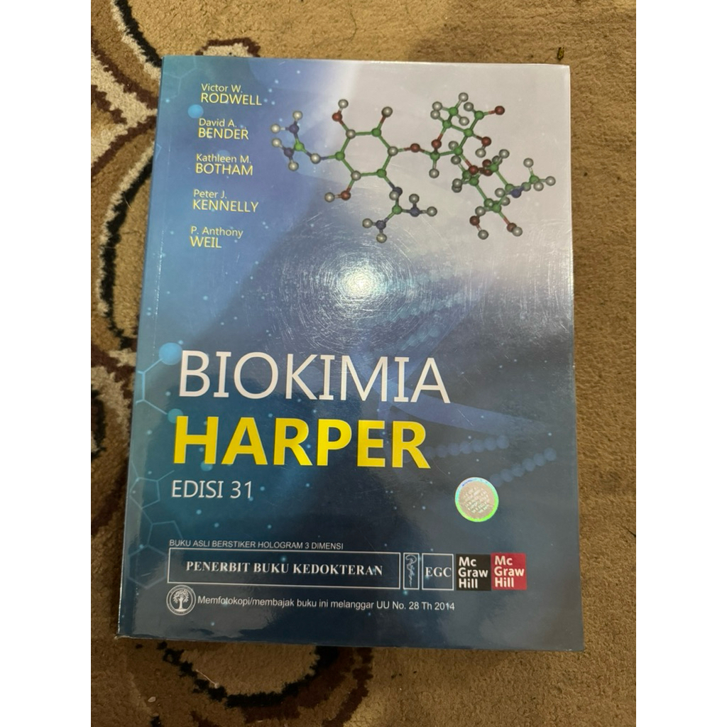BUKU BIOKIMIA HARPER ED. 31 - VICTOR W. RODWELL, DAVID A. BENDER, KATHLEEN M. BOTHAM