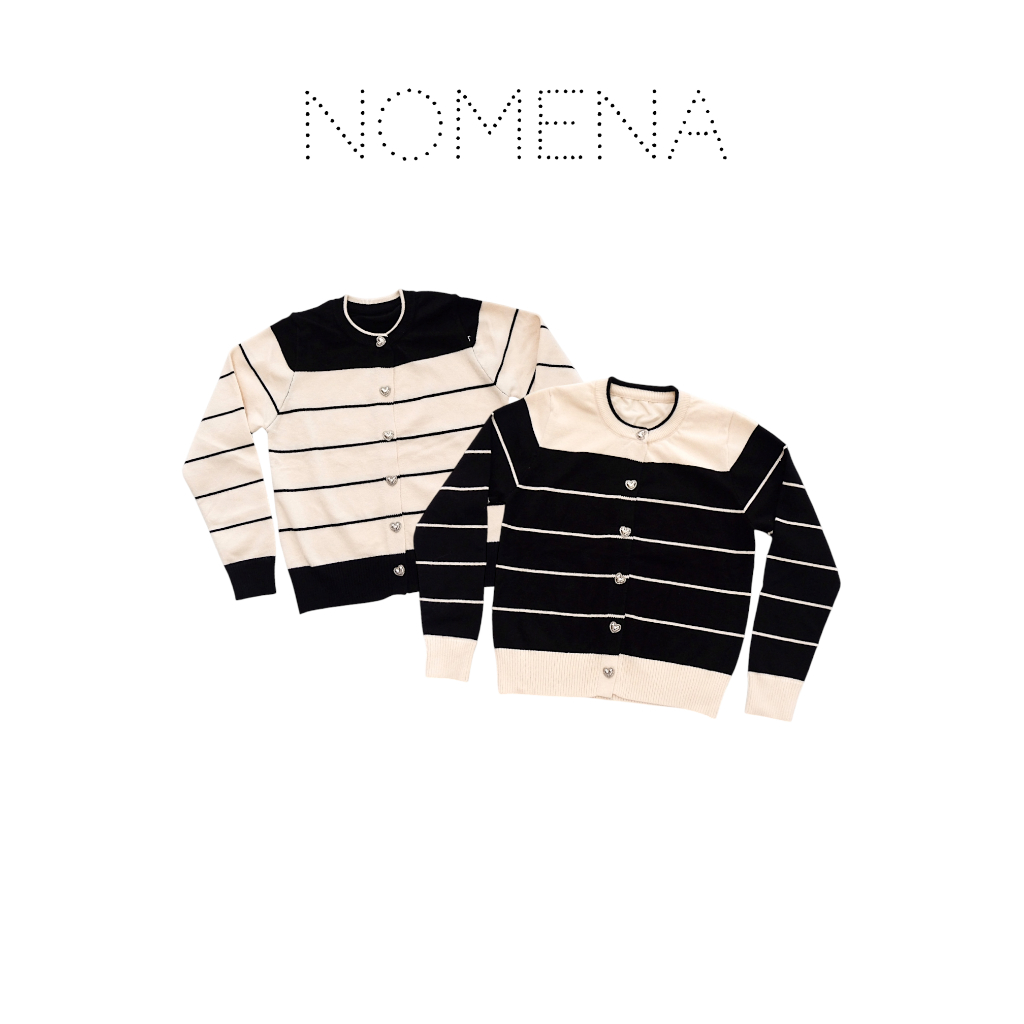 Baju Cardigan Rajut Anak Perempuan Korean Style Lengan Panjang Usia 4-12 Tahun NomenaKids 81249