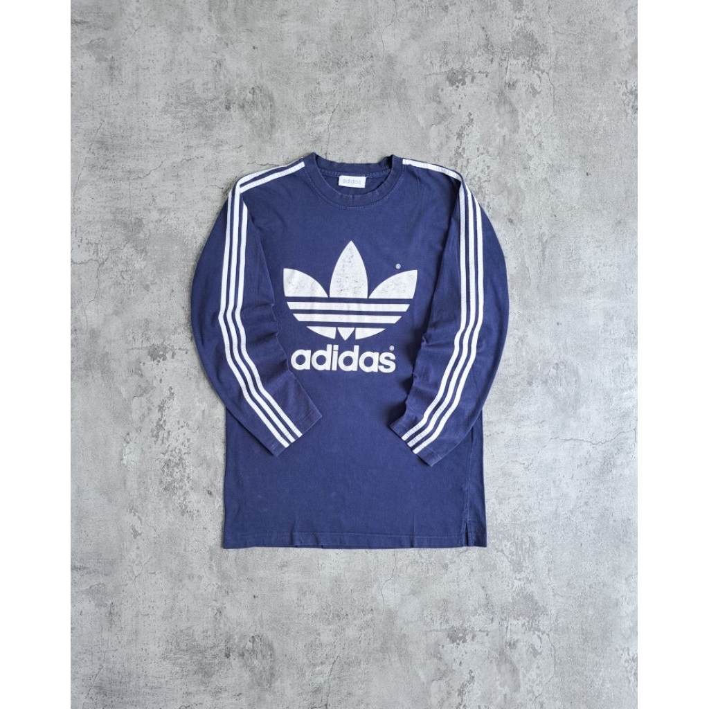 vintage 90s adidas trefoil longsleeve tee