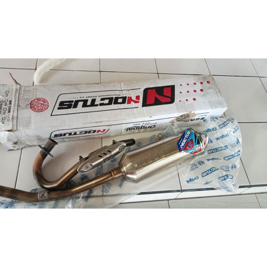 knalpot noctus T5 original second kondisi 80%