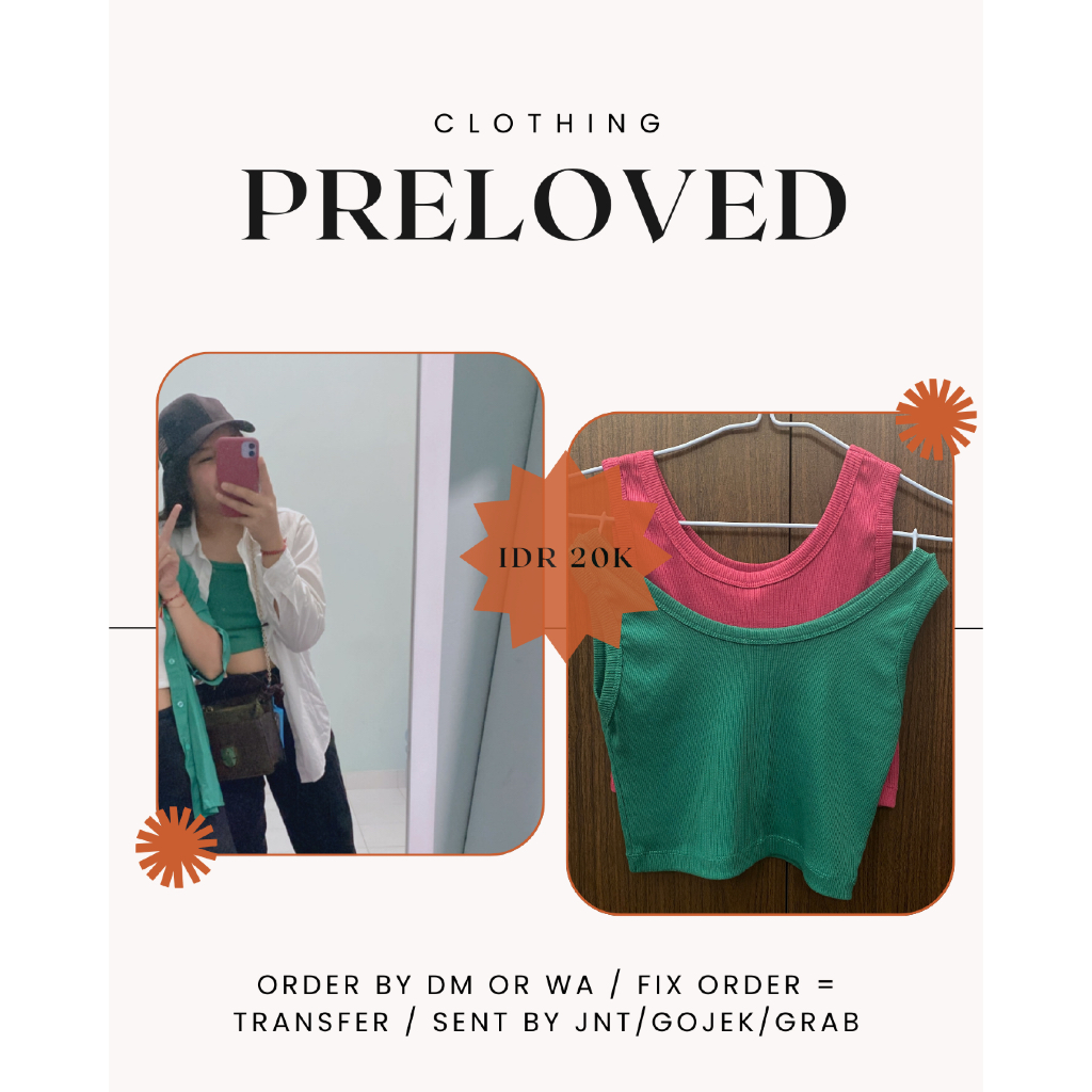 PRELOVED/THRIFTING/ATASAN/BAWAHAN/PAKAIAN/WANITA