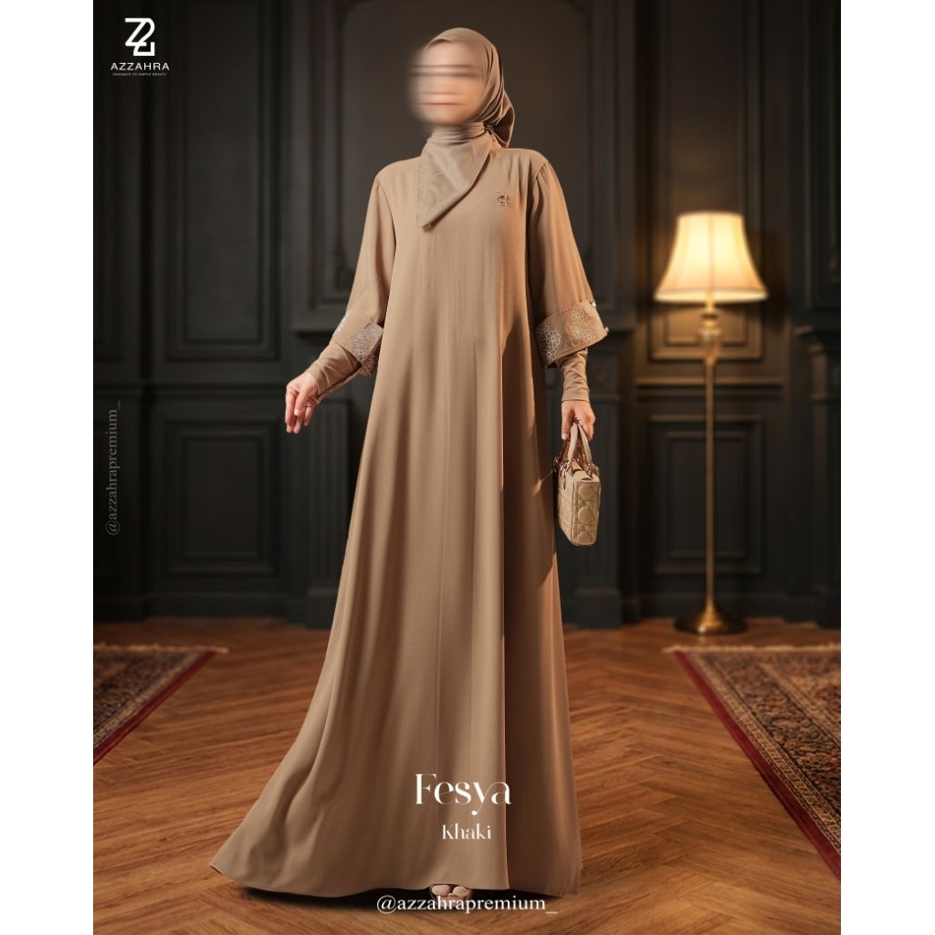 AZZAHRA/Fesya dress by Azzahra/Dress only/Dress premium/Dress terbaru